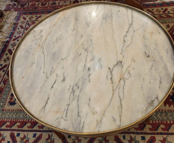 Grand Guéridon Bouillotte Bas Style Louis XVI