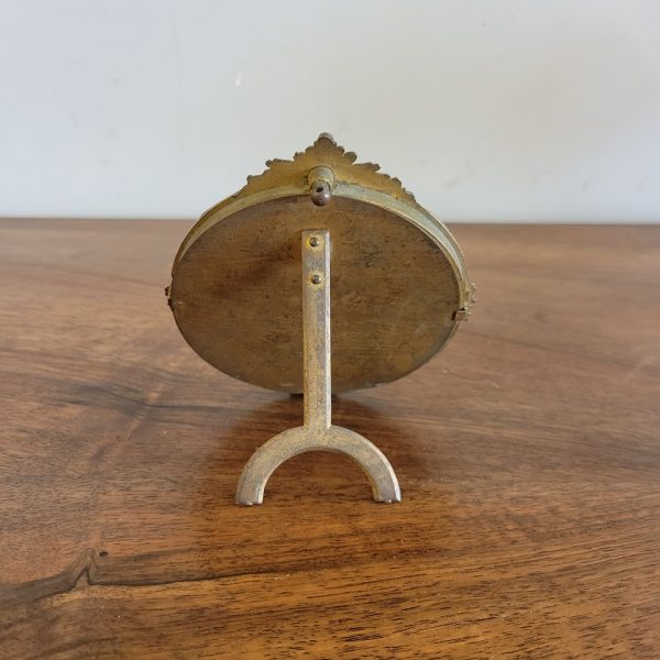 Cadre Photo Rond Style Louis XVI, Bronze