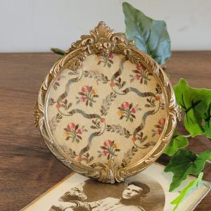 Cadre Photo Rond Style Louis XVI, Bronze