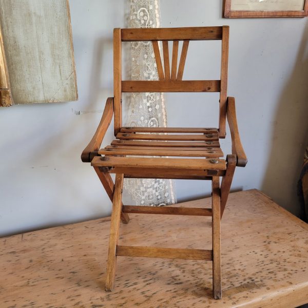 Chaise Enfant Vintage Pliante