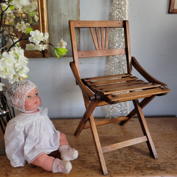 Chaise Enfant Vintage Pliante