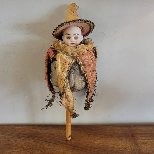 Ancienne Marotte  Poupée Musicale Porcelaine Epoque XIXè