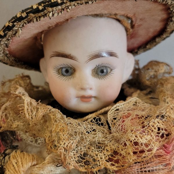 Ancienne Marotte  Poupée Musicale Porcelaine Epoque XIXè
