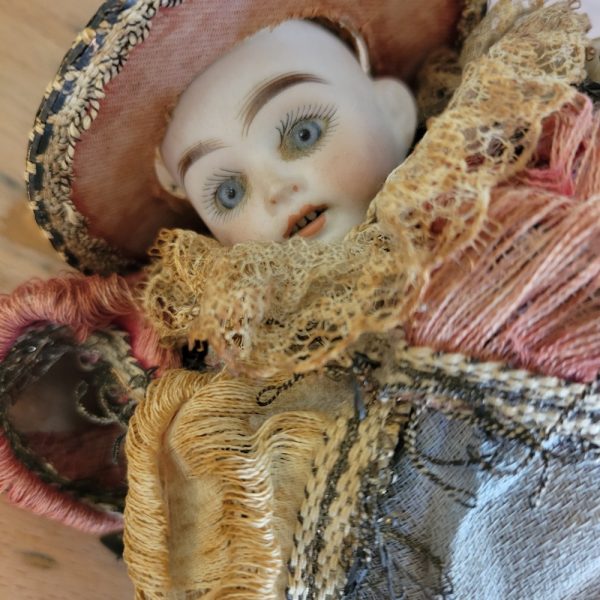 Ancienne Marotte  Poupée Musicale Porcelaine Epoque XIXè