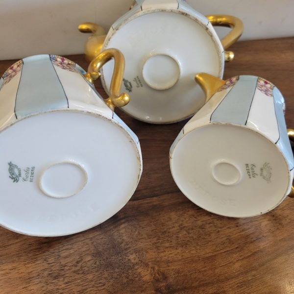 Service à Café Art-Déco Porcelaine de Limoges