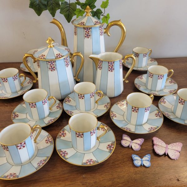 Service à Café Art-Déco Porcelaine de Limoges