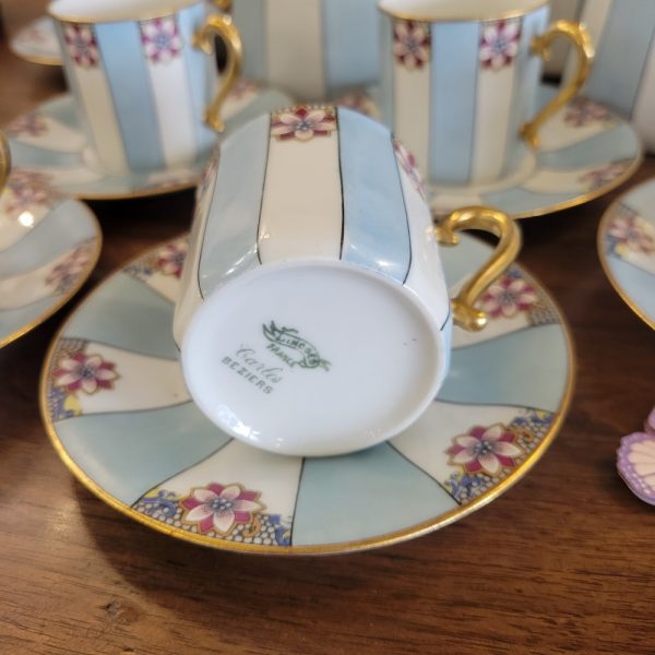Service à Café Art-Déco Porcelaine de Limoges
