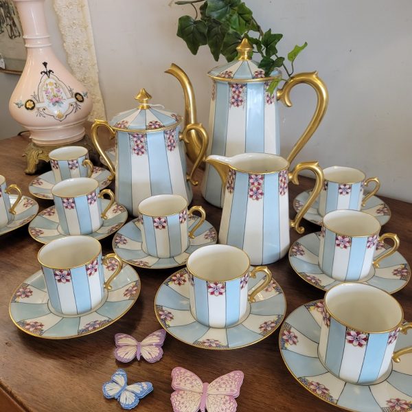 Service à Café Art-Déco Porcelaine de Limoges