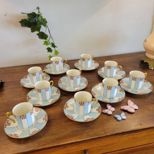 Service à Café Art-Déco Porcelaine de Limoges