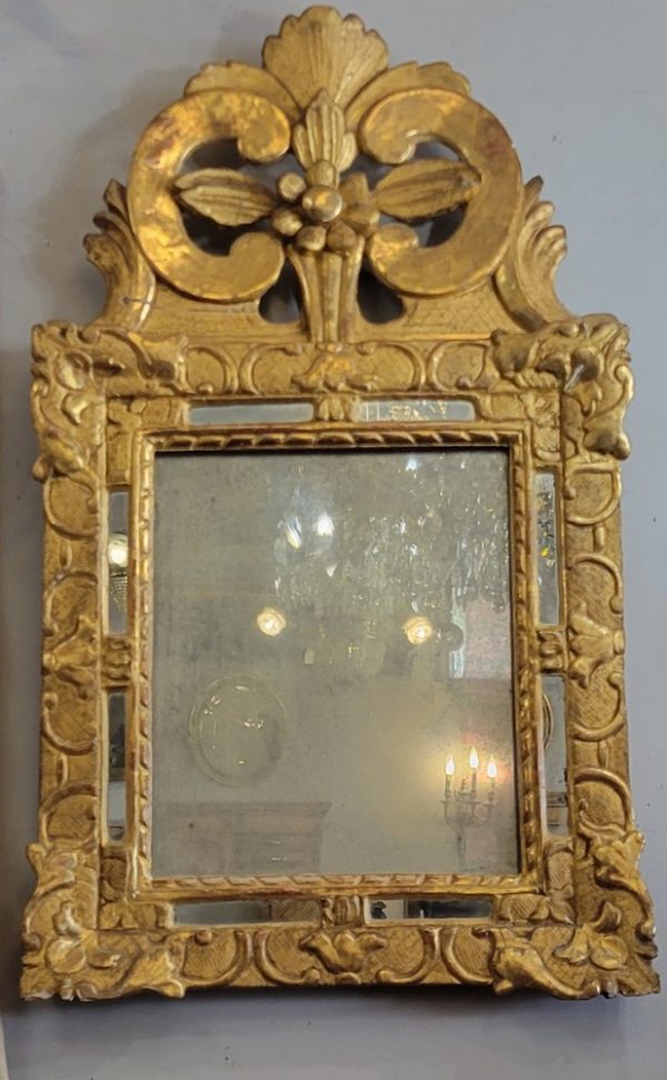 Petit Miroir Rectangulaire Louis XVI Glace au Mercure XVIIIè siècle