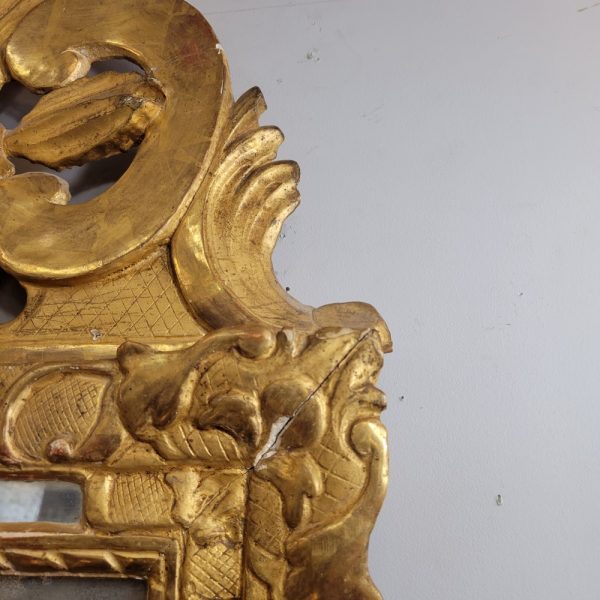 Petit Miroir Rectangulaire Louis XVI Glace au Mercure XVIIIè siècle
