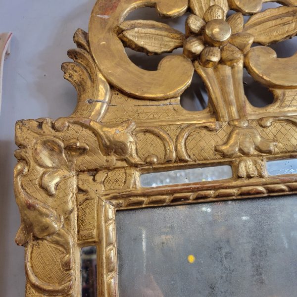 Petit Miroir Rectangulaire Louis XVI Glace au Mercure XVIIIè siècle