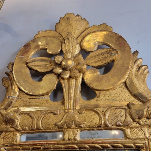 Petit Miroir Rectangulaire Louis XVI Glace au Mercure XVIIIè siècle