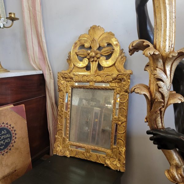 Petit Miroir Rectangulaire Louis XVI Glace au Mercure XVIIIè siècle