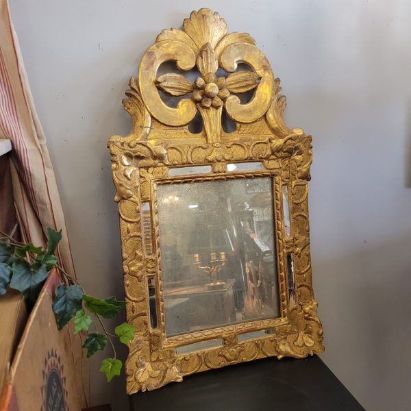 Petit Miroir Rectangulaire Louis XVI Glace au Mercure XVIIIè siècle