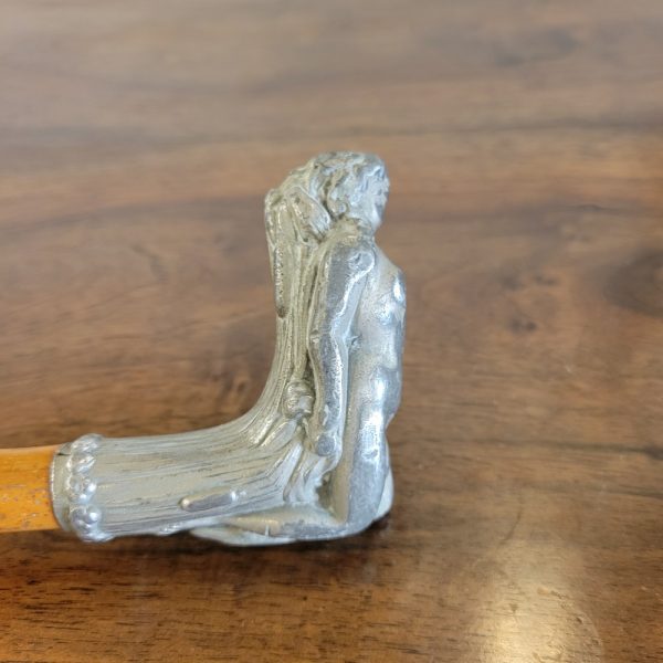 Canne Pommeau Nu Féminin, Ondine Art-Nouveau