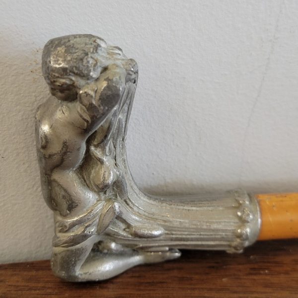 Canne Pommeau Nu Féminin, Ondine Art-Nouveau