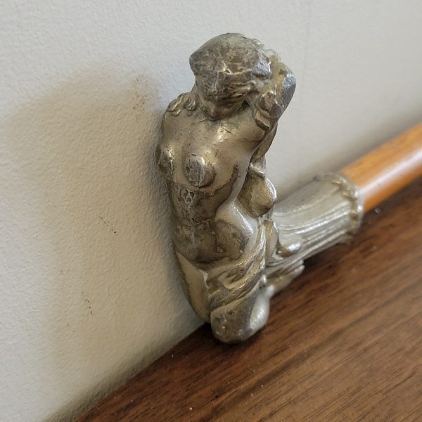 Canne Pommeau Nu Féminin, Ondine Art-Nouveau