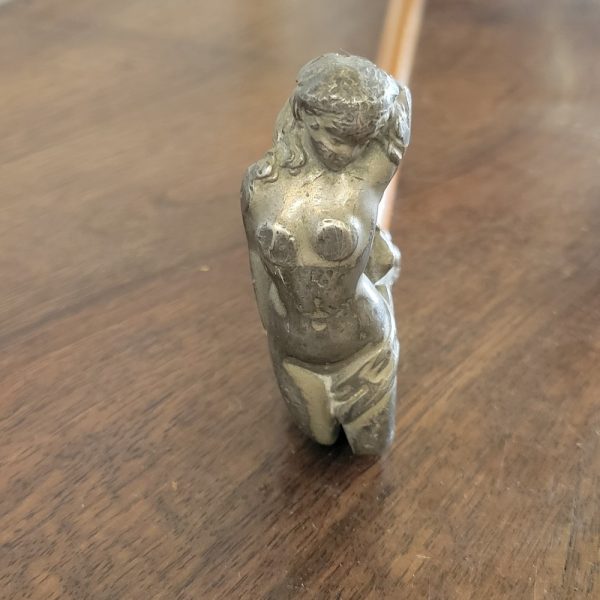 Canne Pommeau Nu Féminin, Ondine Art-Nouveau