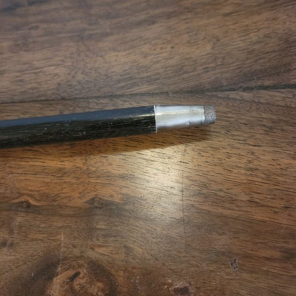 Canne Pommeau Argent Bois Noirci Fin XIXè Siècle