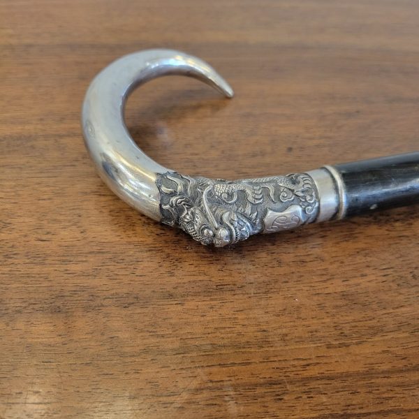 Canne Ancienne Pommeau Dragon
