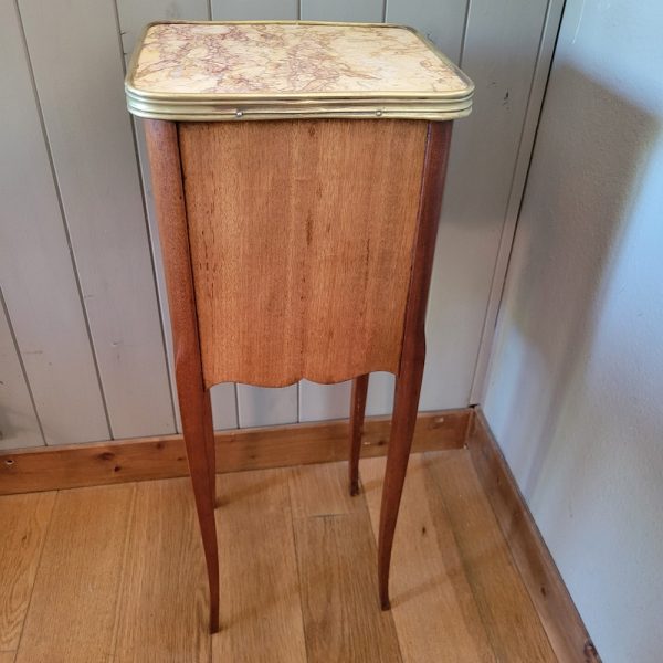 Chevet Bois de Rose Marqueté Style Louis XV