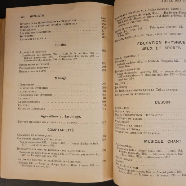 Memento Larousse Encyclopédie Edition de 1949