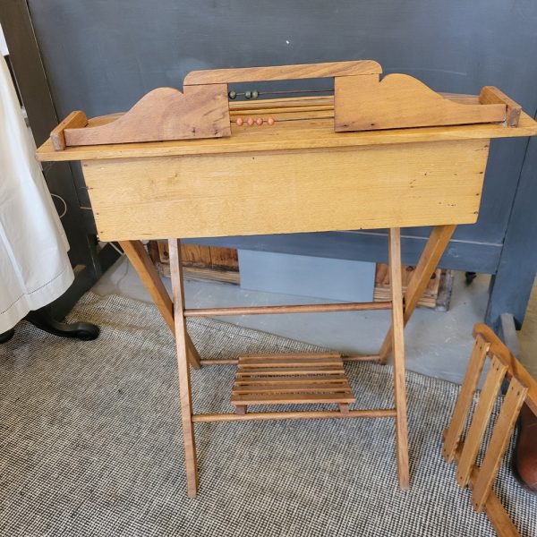 Bureau Pupitre et Chaise d'Ecolier Pliant