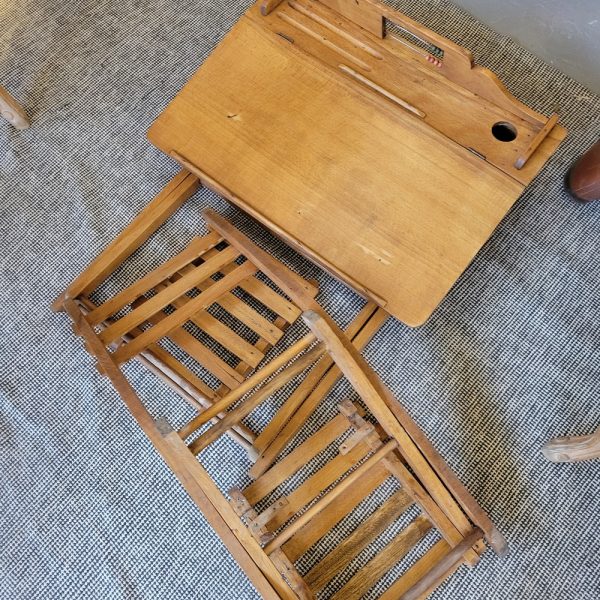 Bureau Pupitre et Chaise d'Ecolier Pliant