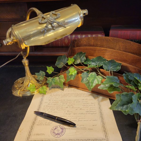 Lampe de Bureau ,Lampe de Notaire, Ancienne et Articulée