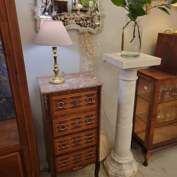 Chiffonnier Bois Marqueté Style Louis XVI