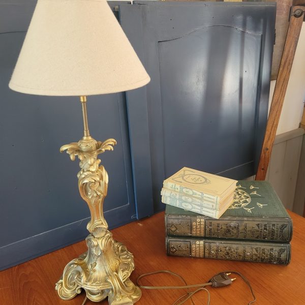 Lampe Louis XV, Rocaille Bronze doré