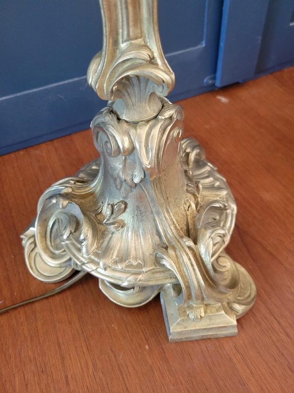 Lampe Louis XV, Rocaille Bronze doré