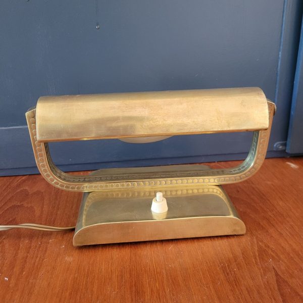 Lampe basse, lampede Bureau, Art-Déco,Vintage,Rétro,Laiton doré,