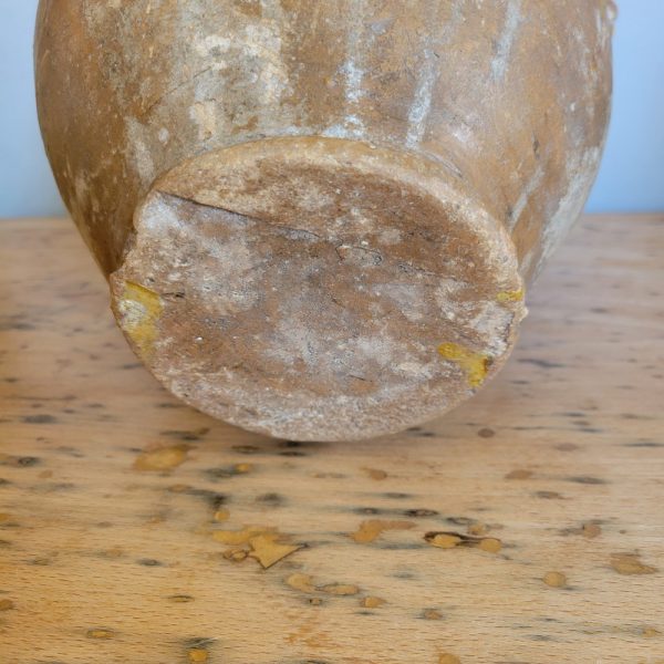 Pot à Graisse Jaune Terre Cuite Vernissée Epoque XIXè