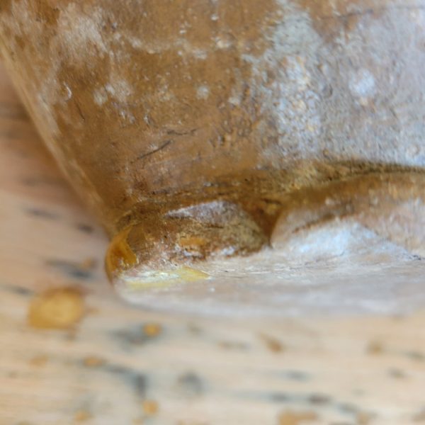 Pot à Graisse Jaune Terre Cuite Vernissée Epoque XIXè