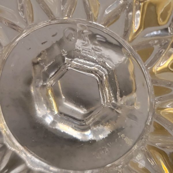 Sucrier BACCARAT avec Assiette Cristal, modèle Bambou