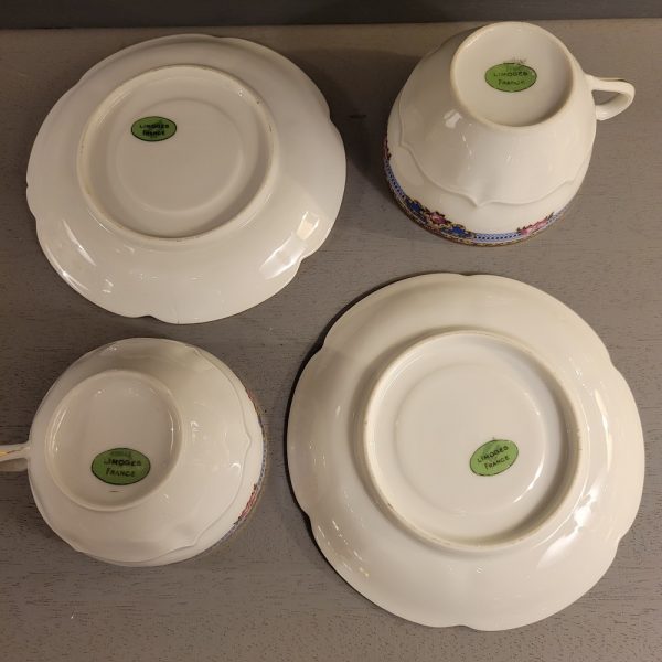 Tasses à Thé Porcelaine de Limoges