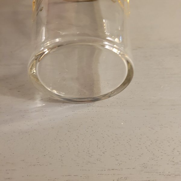 Verre Ancien Monogrammé M
