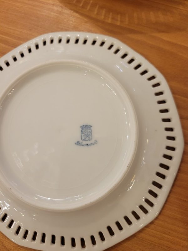 Service à Dessert Porcelaine de Bavière Années 1930, Décor de Fruits