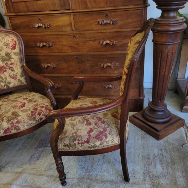 Fauteuils Napoléon III Acajou