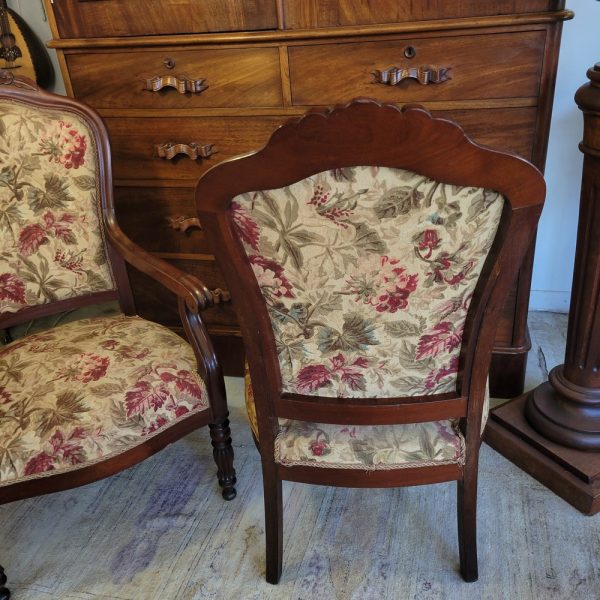 Fauteuils Napoléon III Acajou