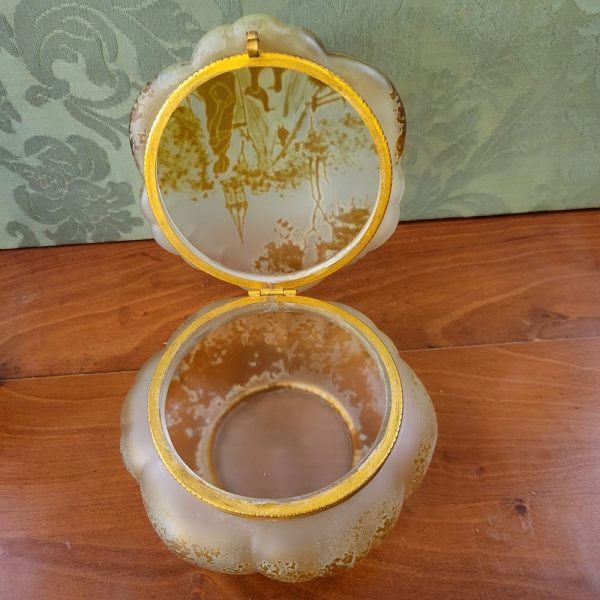 Coffret, Boîte à Bijoux Verre, La gardienne d'oies