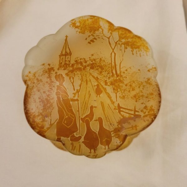 Coffret, Boîte à Bijoux Verre, La gardienne d'oies