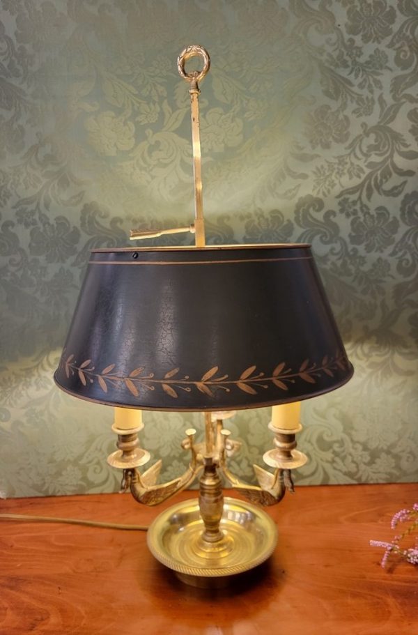 Lampe Bouillotte Style Empire, Abat-Jour Tôle