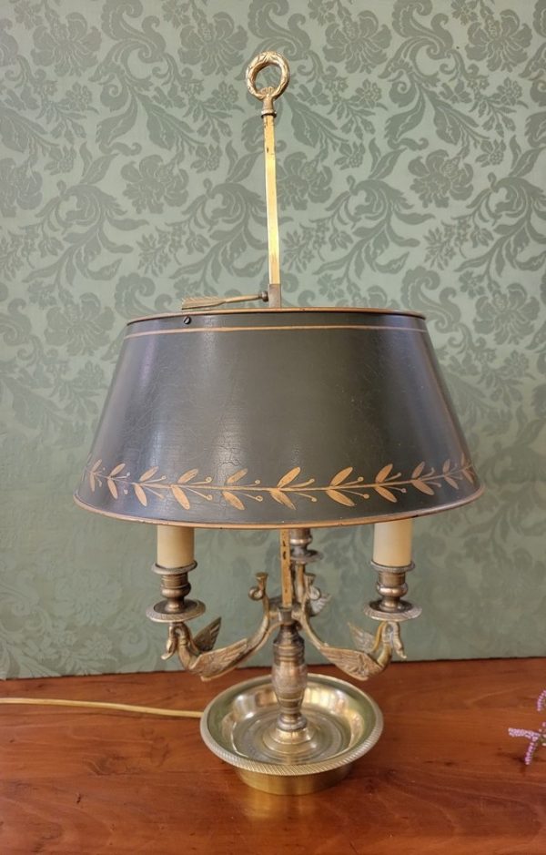 Lampe Bouillotte Style Empire, Abat-Jour Tôle