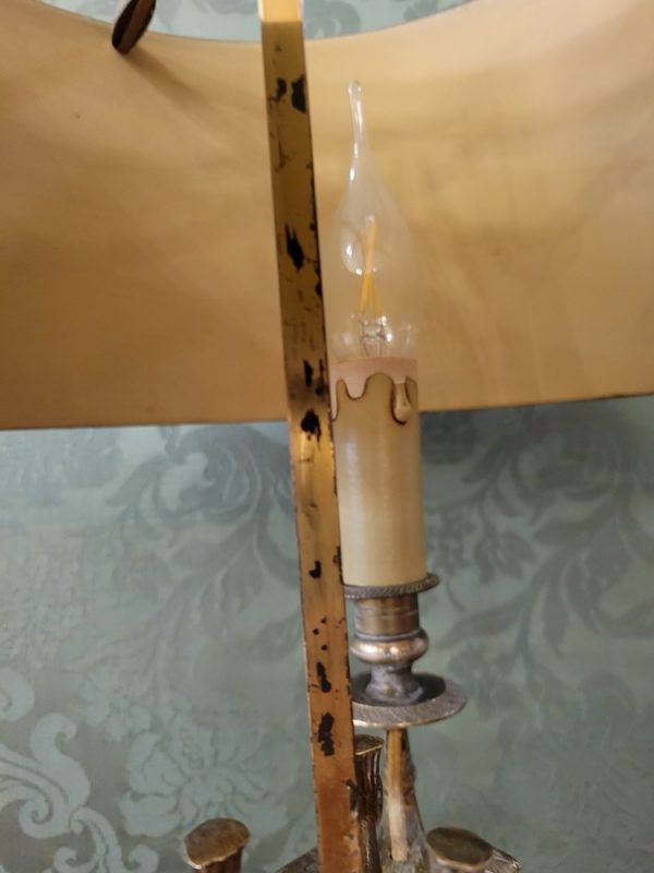 Lampe Bouillotte Style Empire, Abat-Jour Tôle