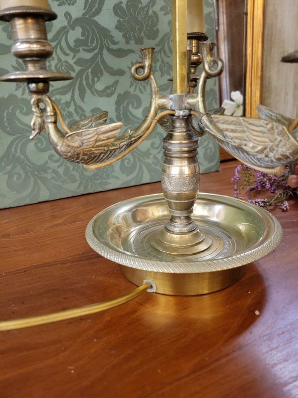 Lampe Bouillotte Style Empire, Abat-Jour Tôle