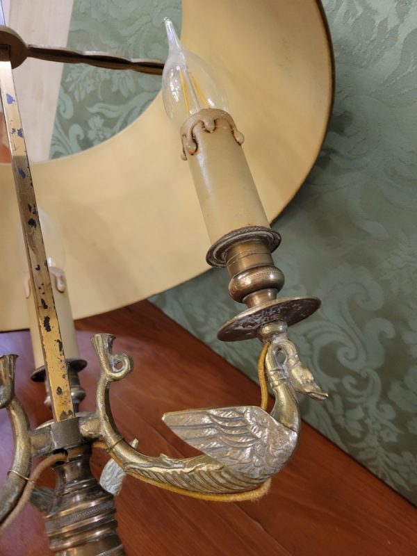 Lampe Bouillotte Style Empire, Abat-Jour Tôle