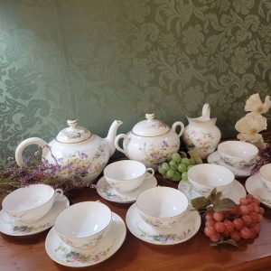 Service à Thé  Porcelaine Fine Epoque XIXè siècle